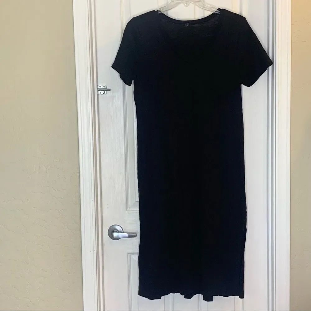 Torrid Black Tee Shirt Dress Side Slit Size Large